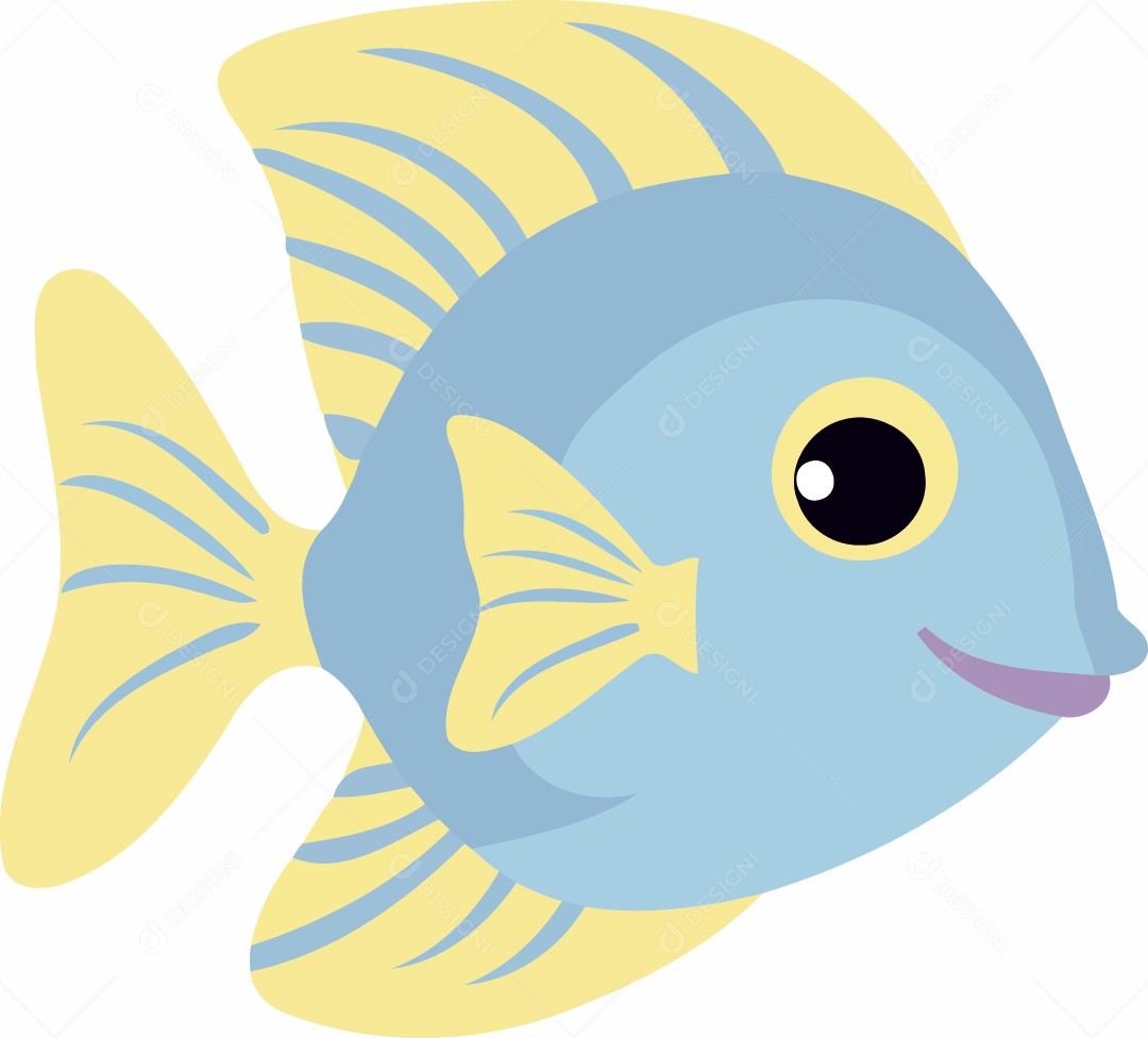 Ilustração de um Peixe Vetor EPS