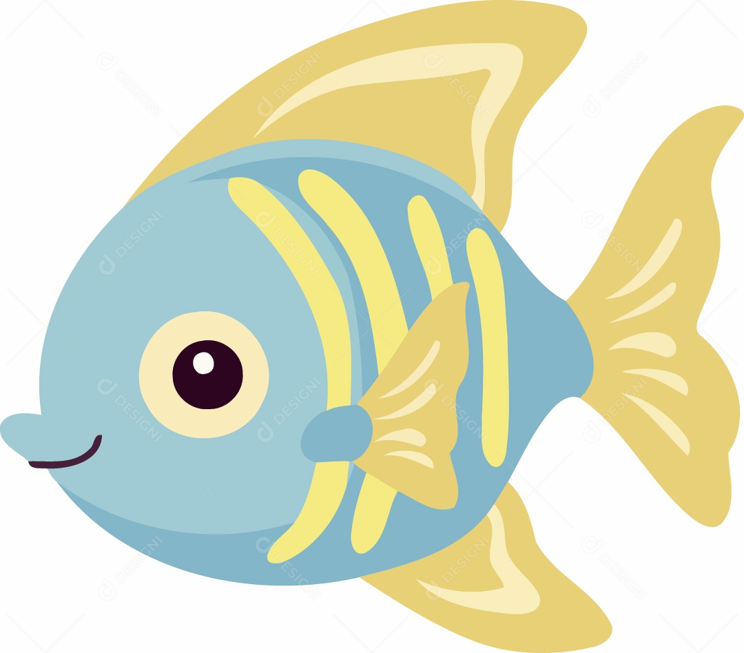 Ilustração de um Peixe Vetor EPS