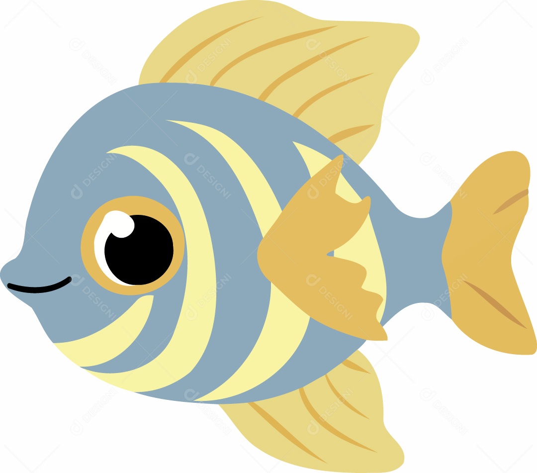 Ilustração de um Peixe Vetor EPS