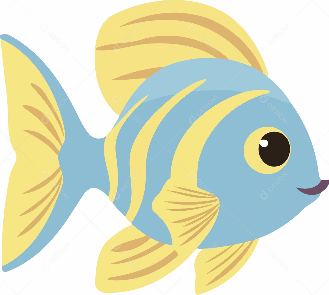 Ilustração de um Peixe Vetor EPS
