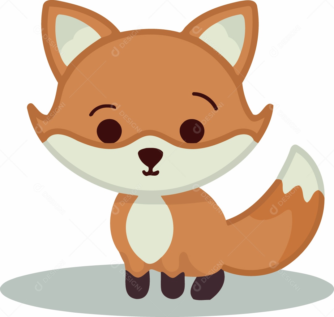 Ilustração de Uma Raposa Vetor EPS