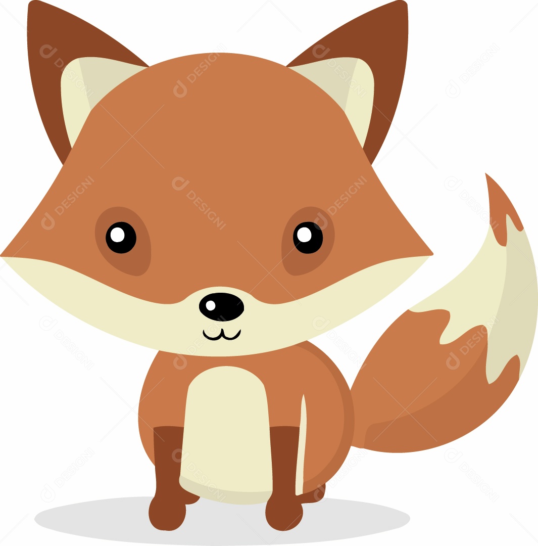 Ilustração de Uma Raposa Vetor EPS