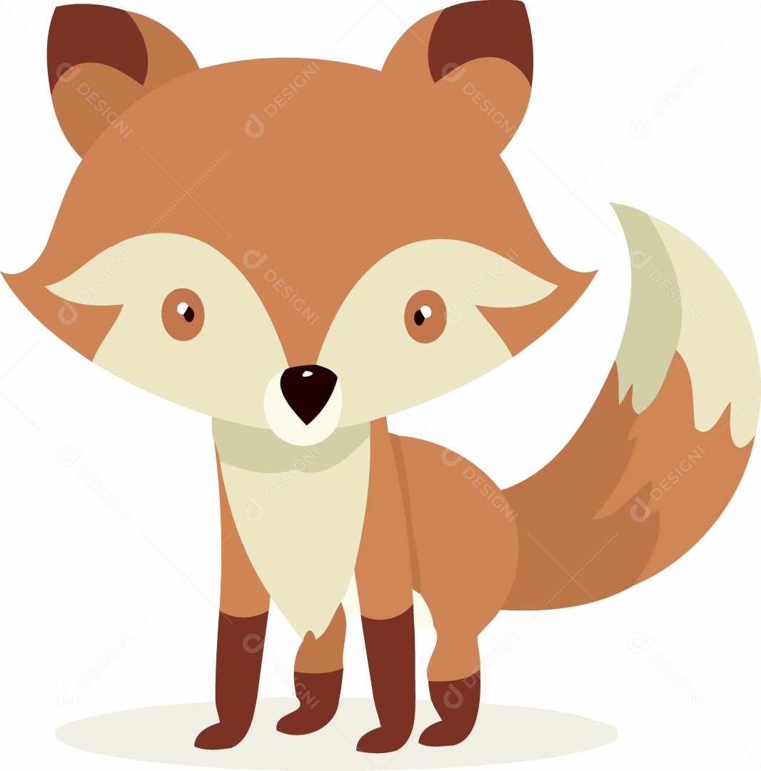 Ilustração de Uma Raposa Vetor EPS