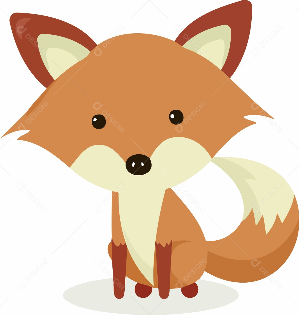 Ilustração de Uma Raposa Vetor EPS