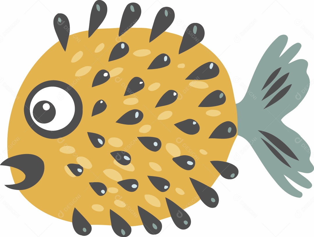 Baiacu Ilustração Vetor EPS