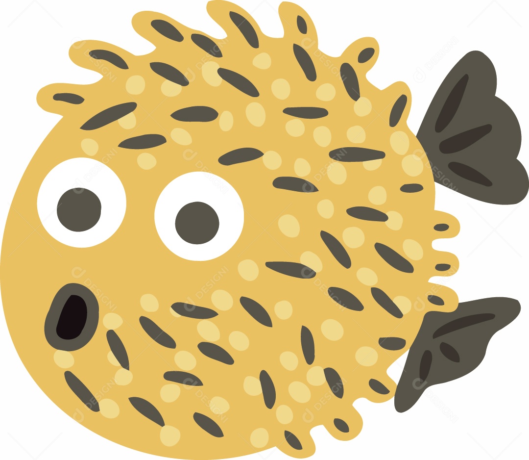 Baiacu Ilustração Vetor EPS