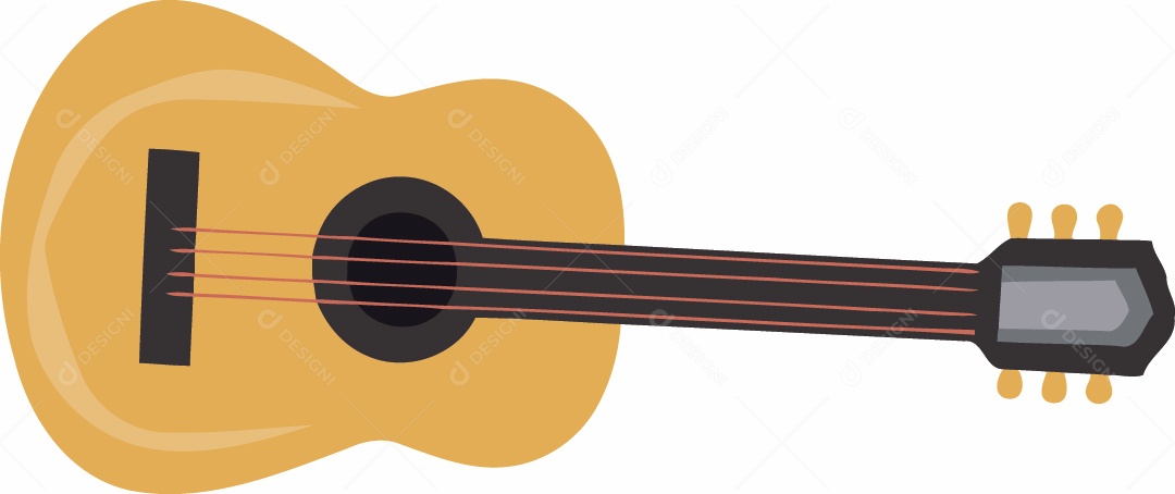 Violão Ilustração Vetor EPS