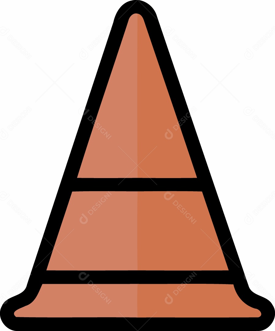 Cone de Ilustração Desenho Vetor EPS