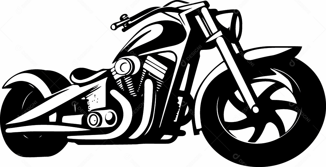 Moto Desenho Vetor EPS