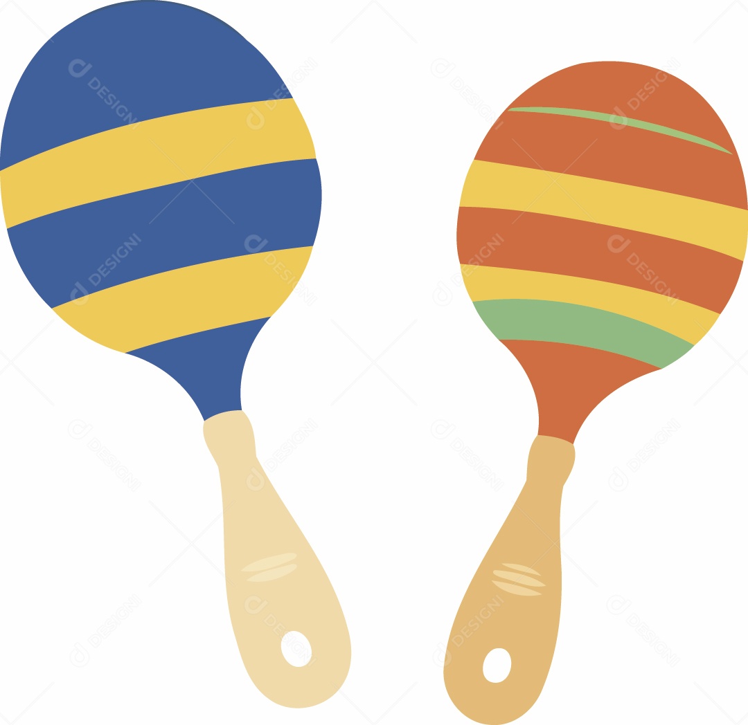 Maracas Mexicanas Ilustração Vetor EPS