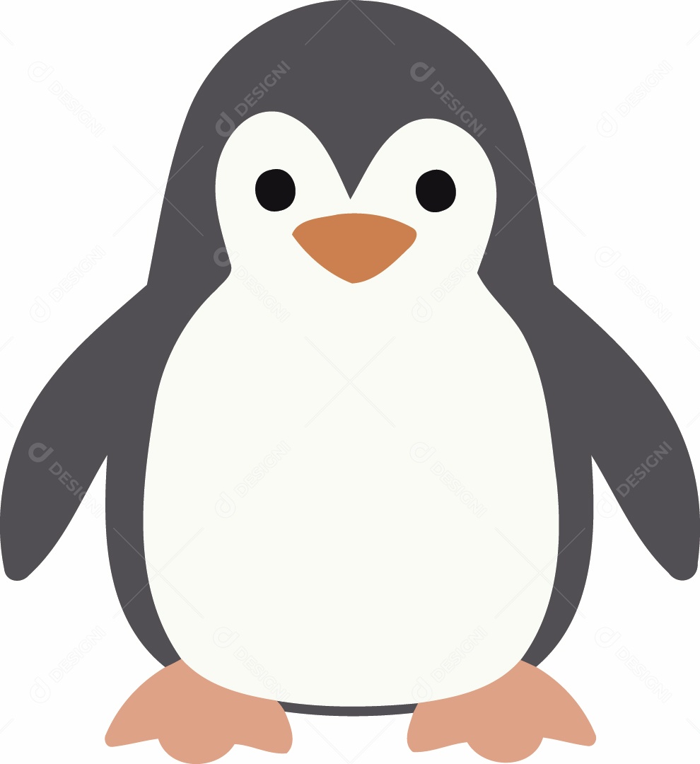 Pinguim Ilustração Vetor EPS