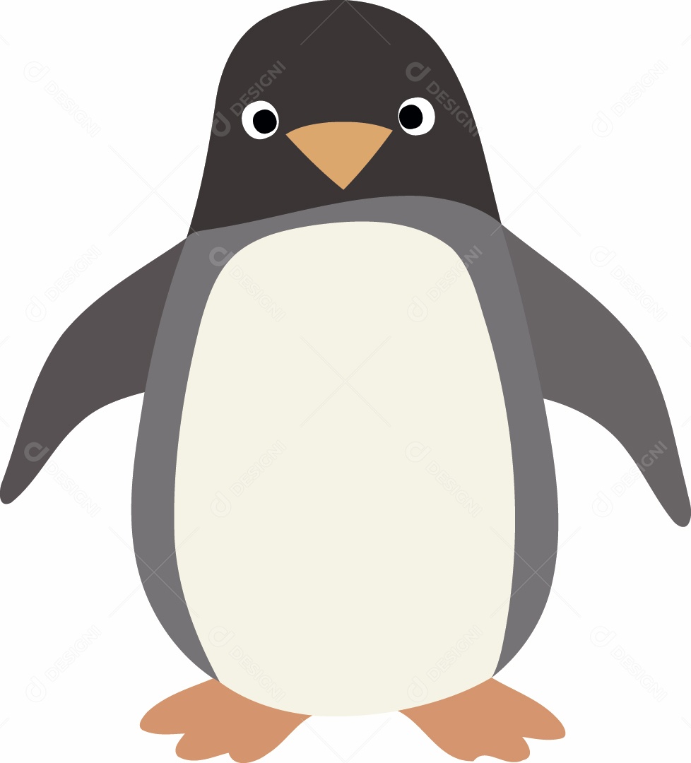 Pinguim Ilustração Vetor EPS