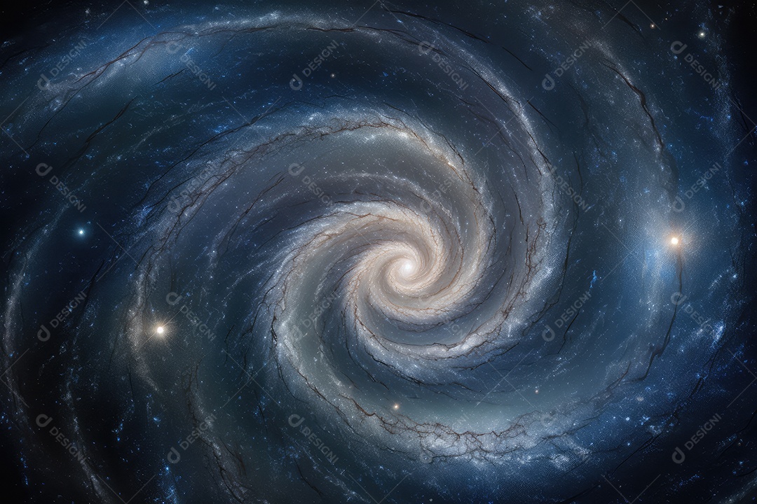 Galáxias, estrelas e planetas dançam na vastidão cósmica.