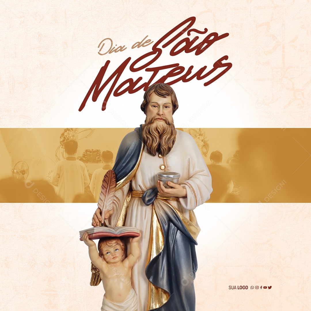 Social Media Dia De São Mateus PSD Editável