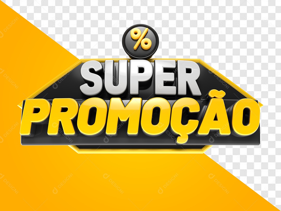 Super Promoção Selo 3D pra Composição PSD