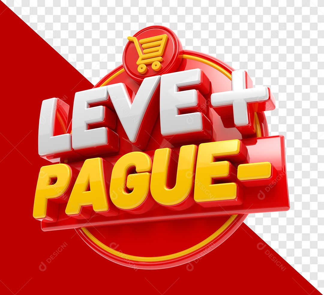 Plus Pay Even Red and Gold Lightweight 3D Stamp for PSD Composition