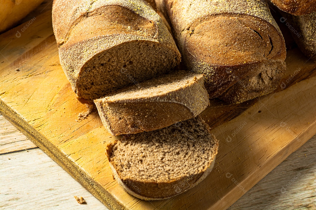 Pão australiano, pão integral, com espaço de cópia. comida tradicional