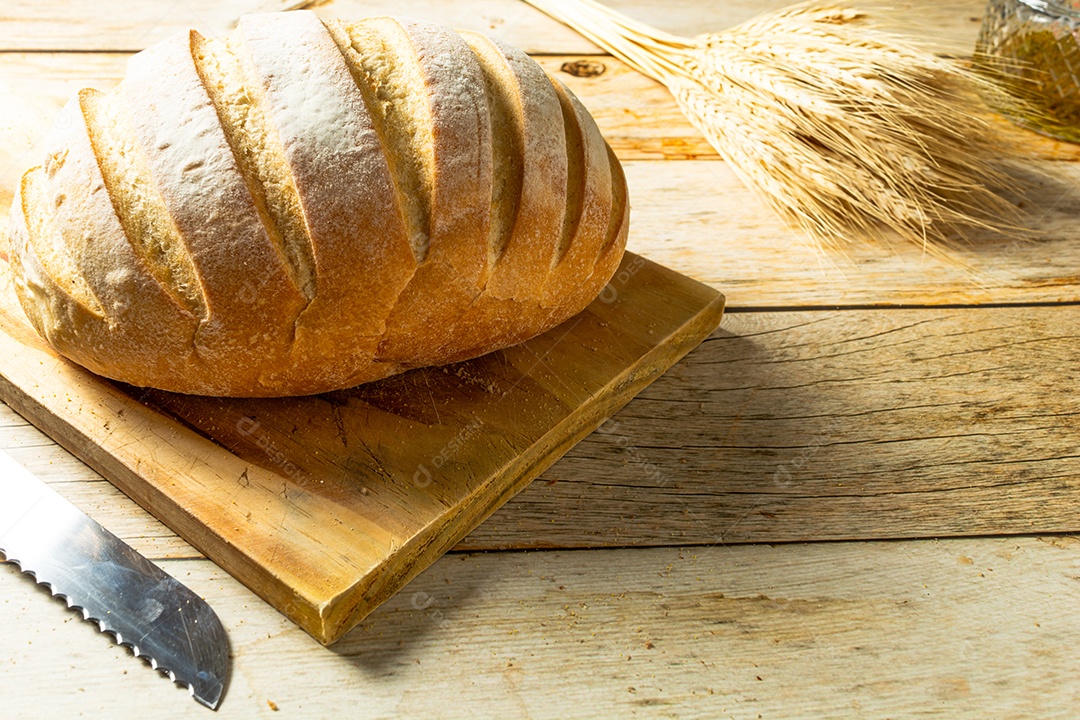 Pão australiano, pão integral, com espaço de cópia. comida tradicional