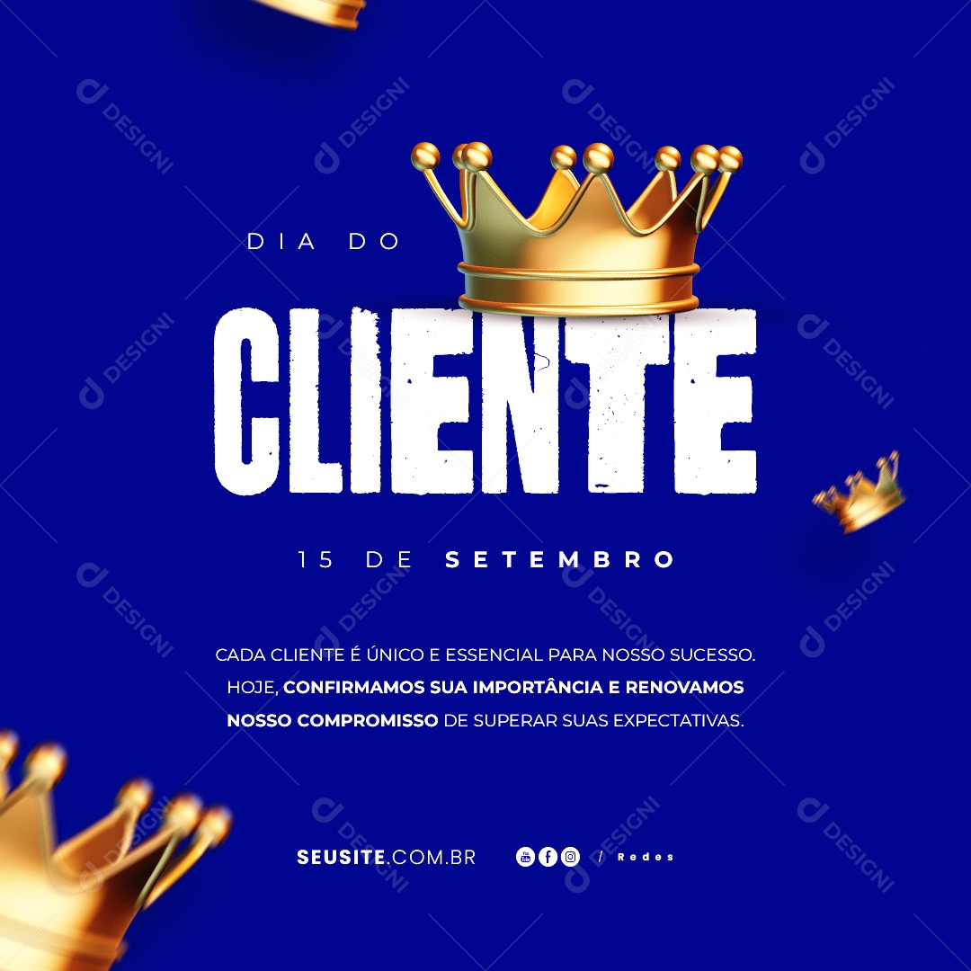 Dia Do Cliente 15 de Setembro Social Media PSD Editável