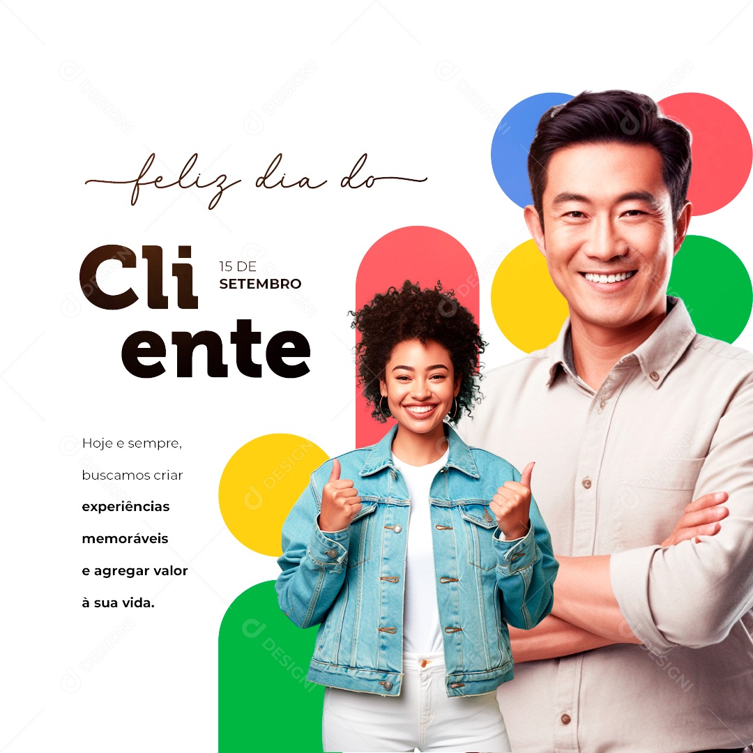 Feliz Dia Do Cliente 15 De Setembro Social Media PSD Editável