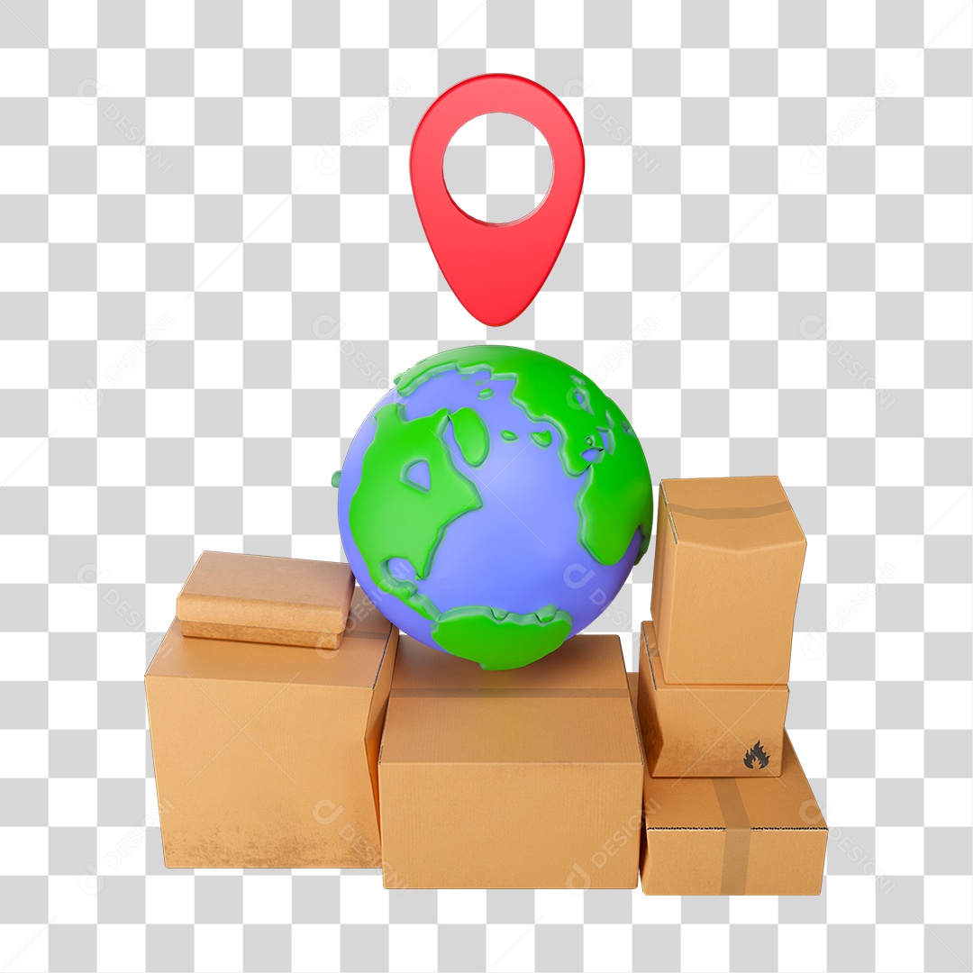 Caixas Empilhadas Para Entrega PNG Transparente