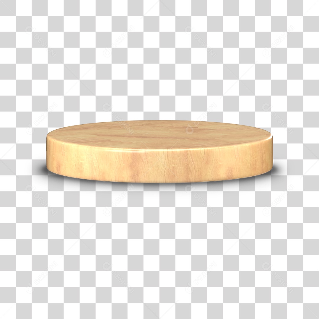 Elemento 3D Pódio para Composição PNG Transparente