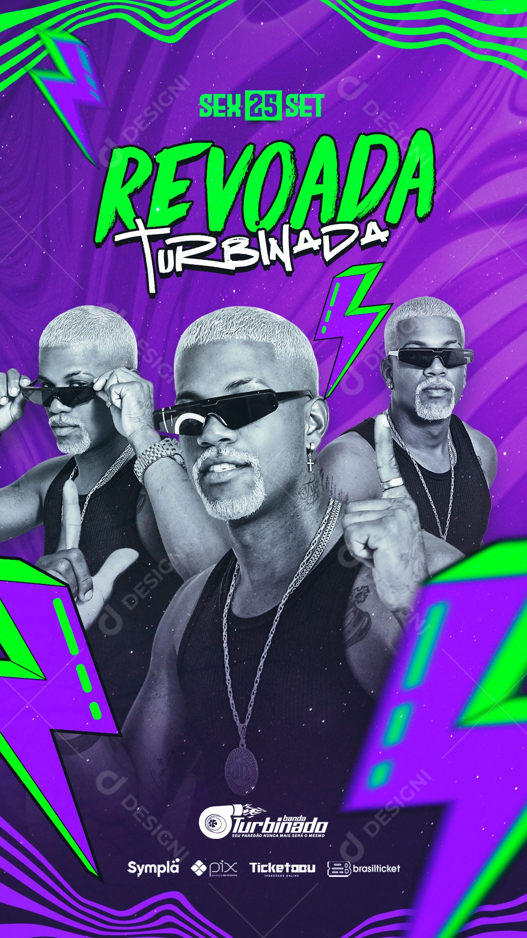 Social Media Flyer Story Revoada Turbinada PSD Editável