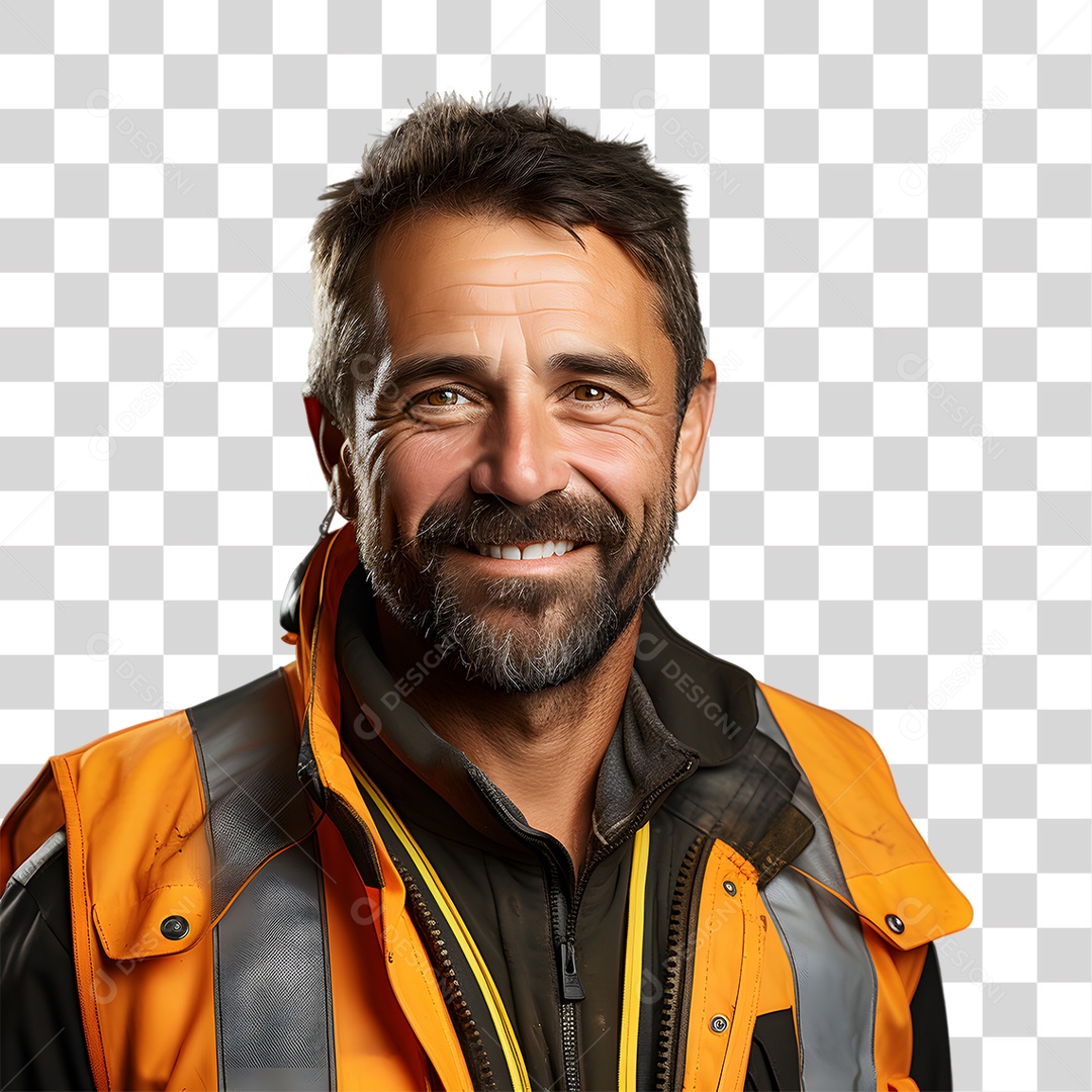 Homem de Uniforme Para Dirigir Caminhão de Entregas PNG Transparente