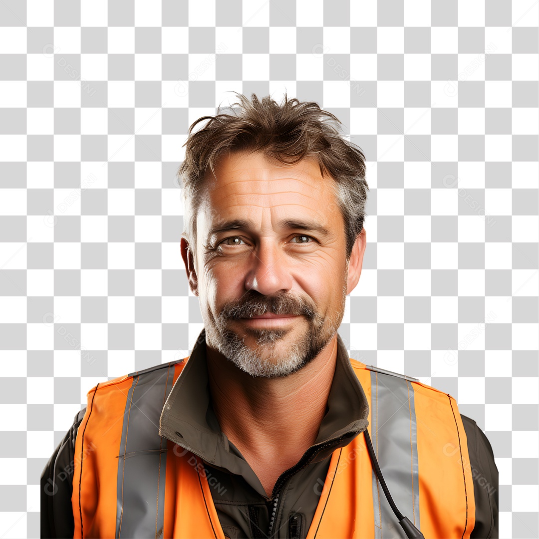 Homem de Uniforme Para Dirigir Caminhão de Entregas PNG Transparente