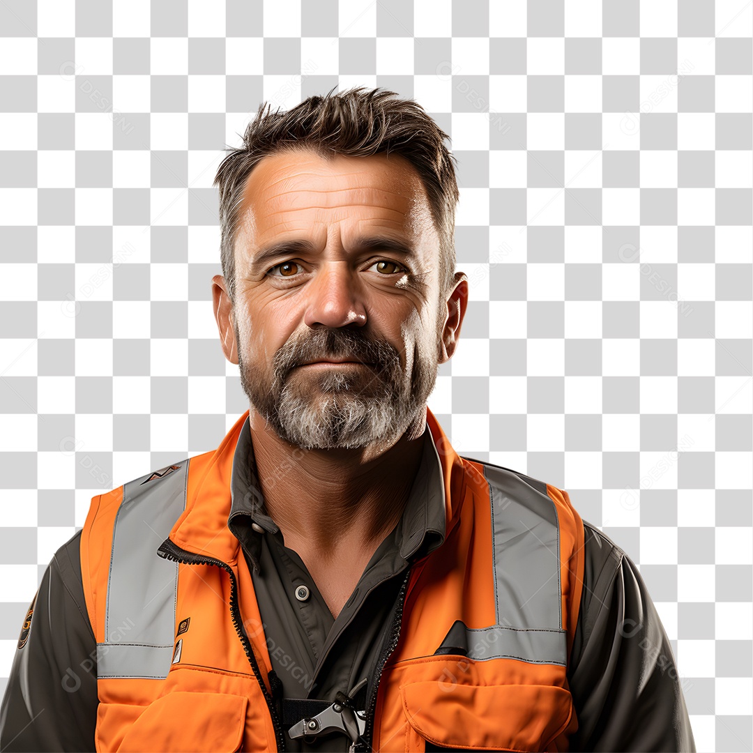 Homem de Uniforme Para Dirigir Caminhão de Entregas PNG Transparente