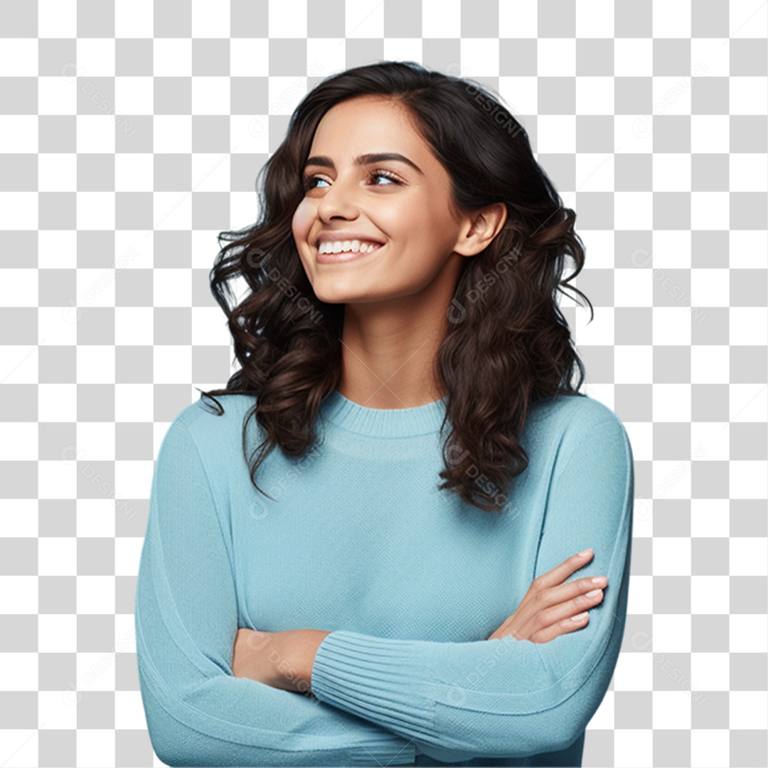 Mulher Sorrindo PNG Transparente