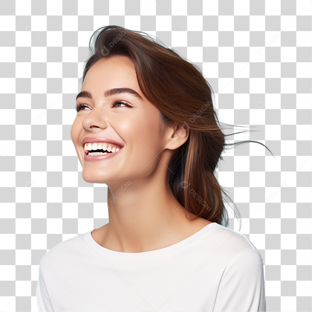 Mulher Sorrindo PNG Transparente