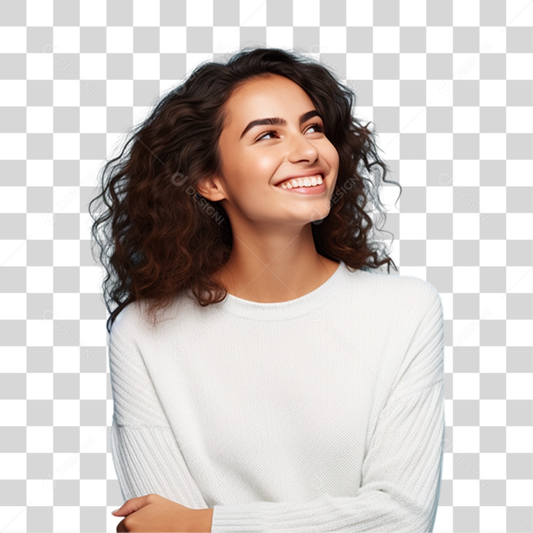 Mulher Sorrindo PNG Transparente
