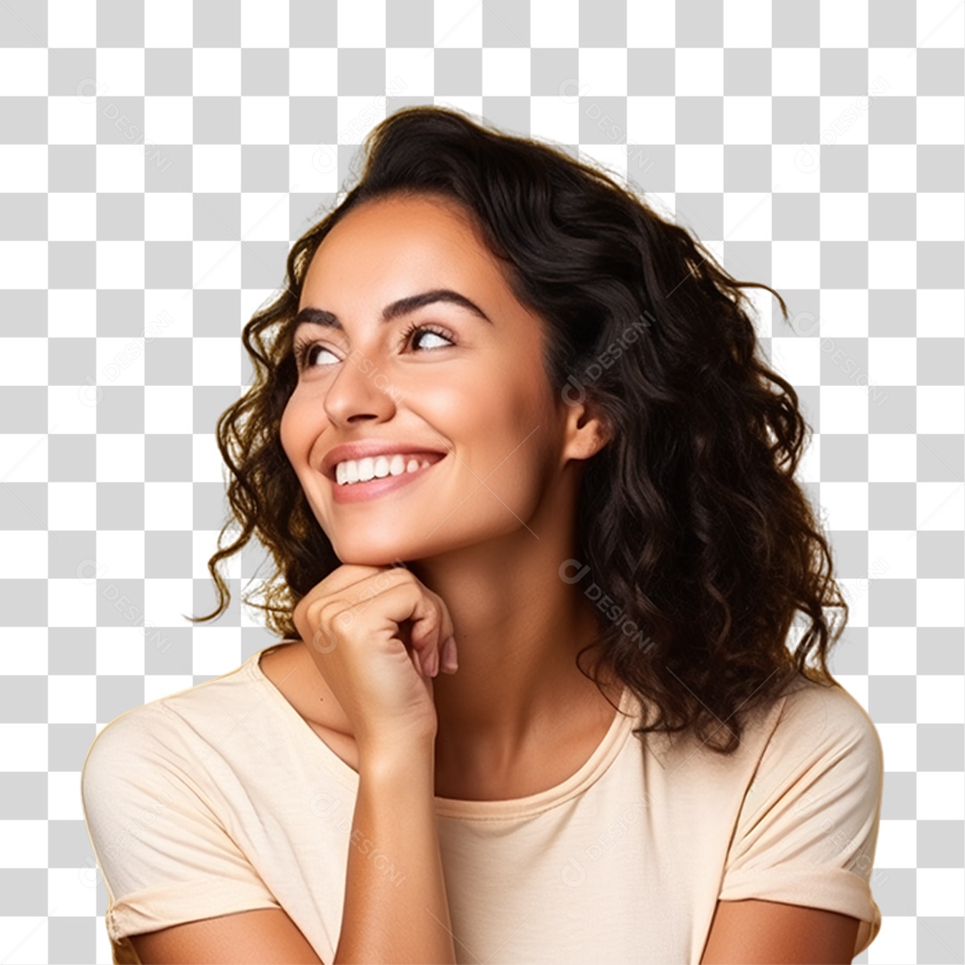 Mulher Sorrindo PNG Transparente