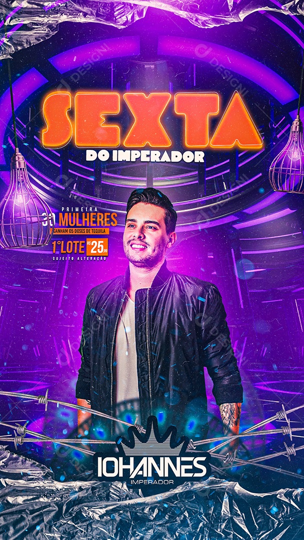 Story Flyer Sexta Do Imperador Iohannes Imperador Social Media PSD Editável