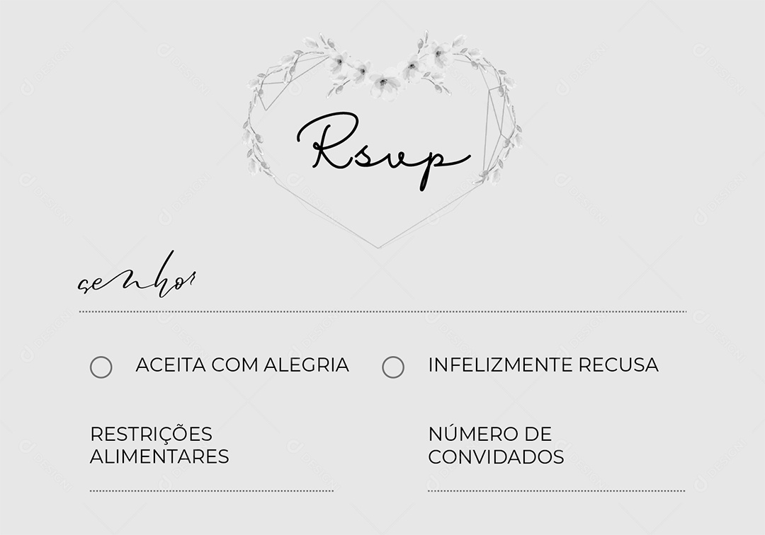 Modelo de Convite de Casamento AI