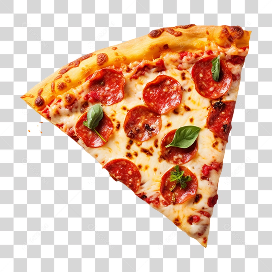 Fatia de Pizza Vários Sabores PNG Transparente