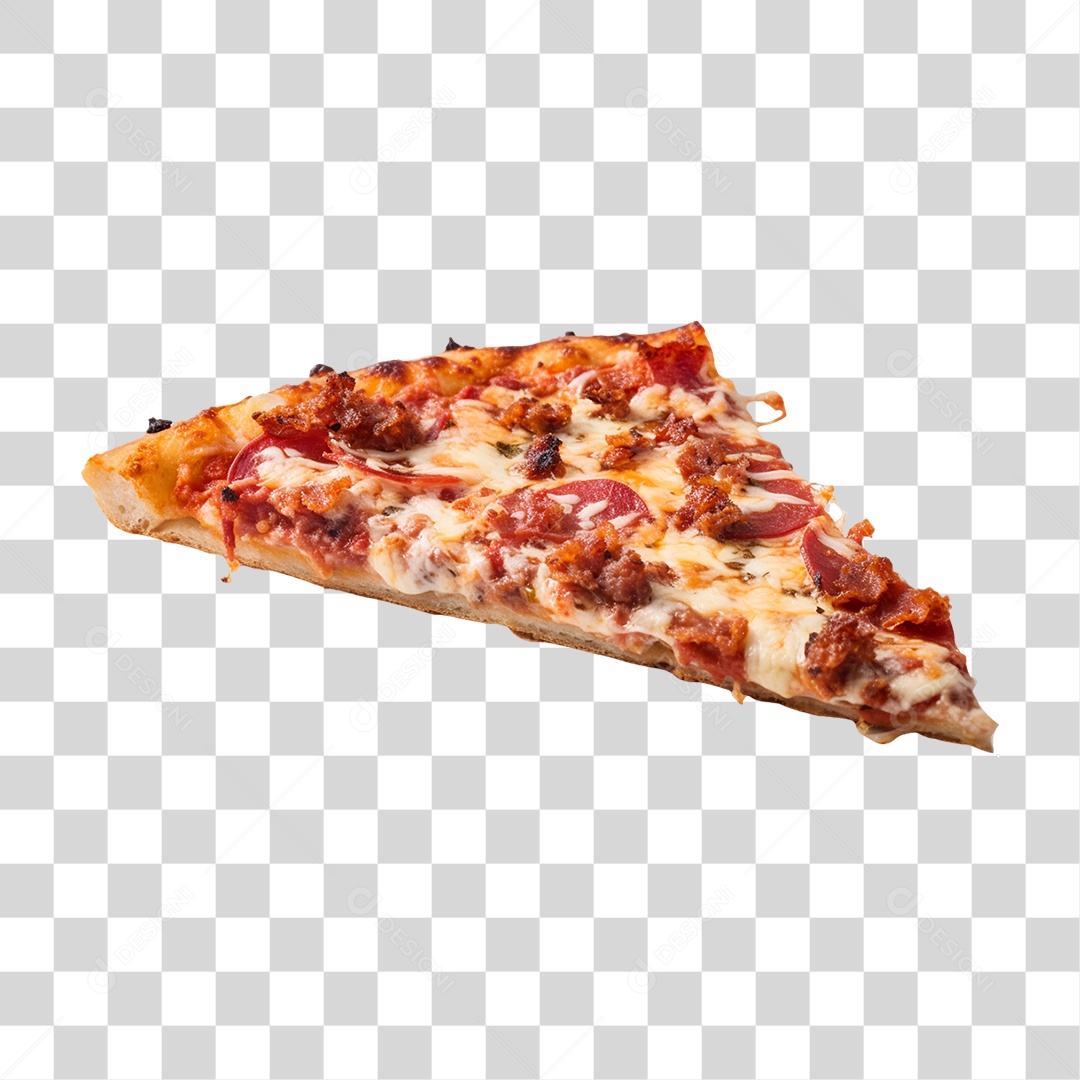 Fatia de Pizza Vários Sabores PNG Transparente