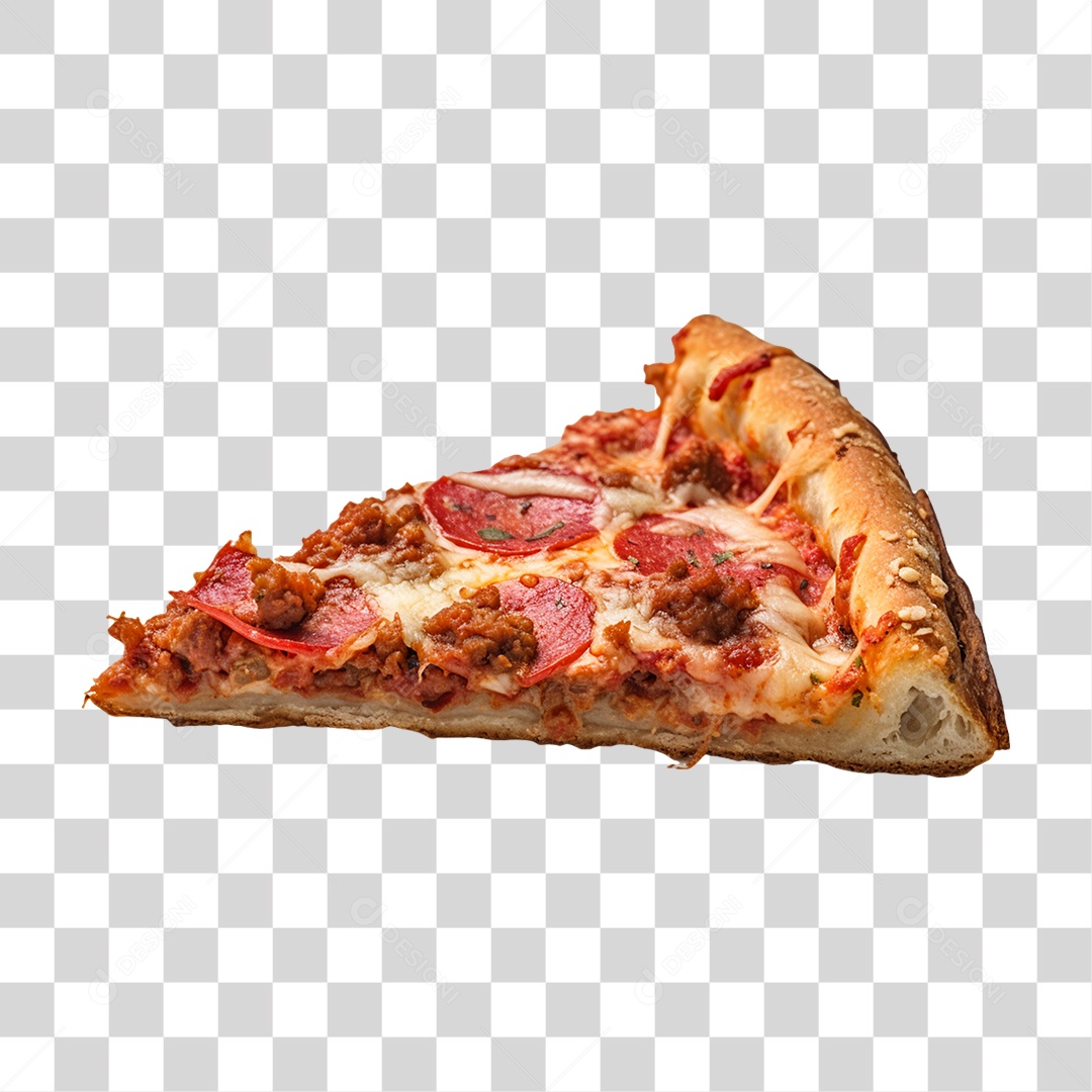 Fatia de Pizza Vários Sabores PNG Transparente
