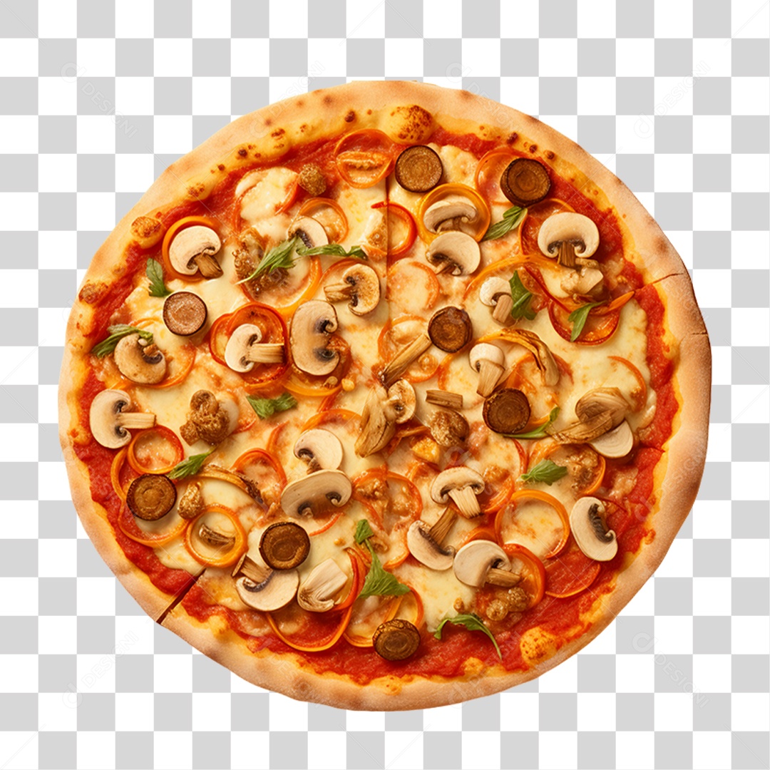Pizza Vários Sabores PNG Transparente