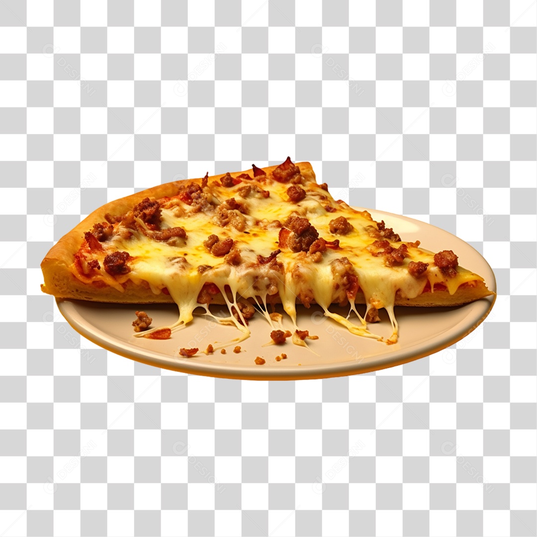 Fatia de Pizza Vários Sabores PNG Transparente