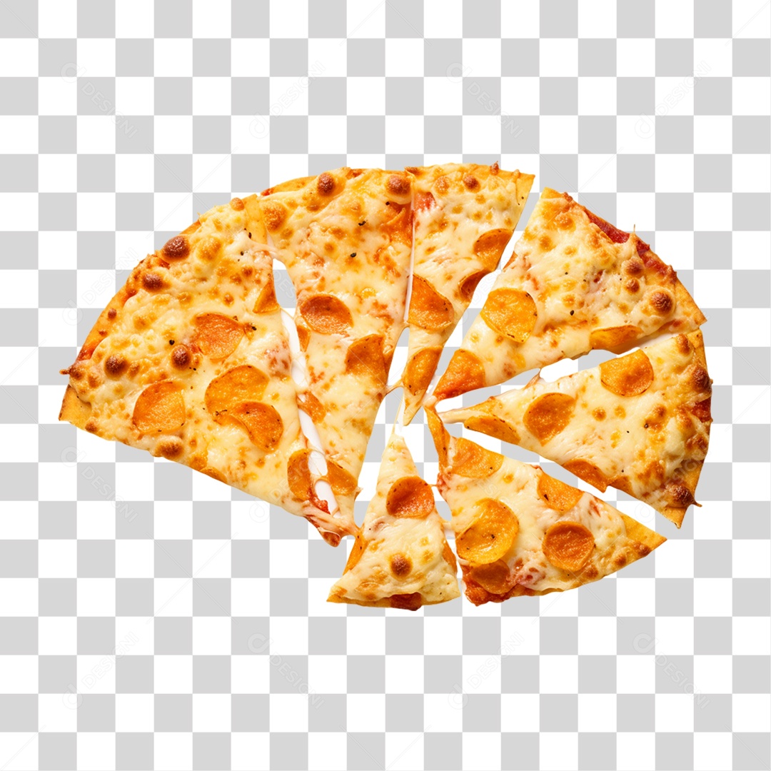 Pizza Vários Sabores PNG Transparente