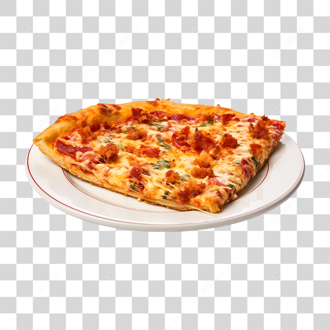 Fatia de Pizza Vários Sabores PNG Transparente