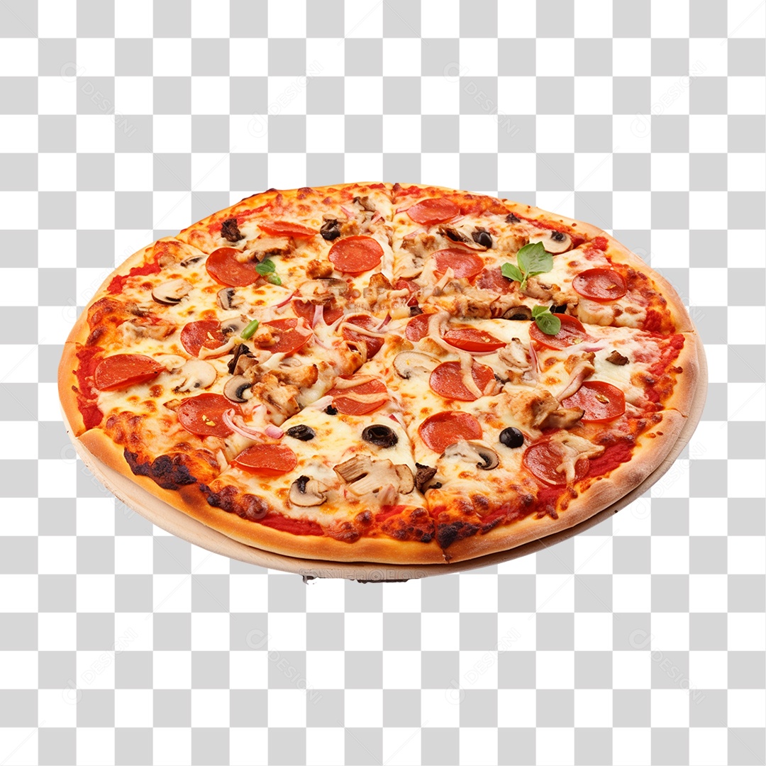 Pizza Vários Sabores PNG Transparente