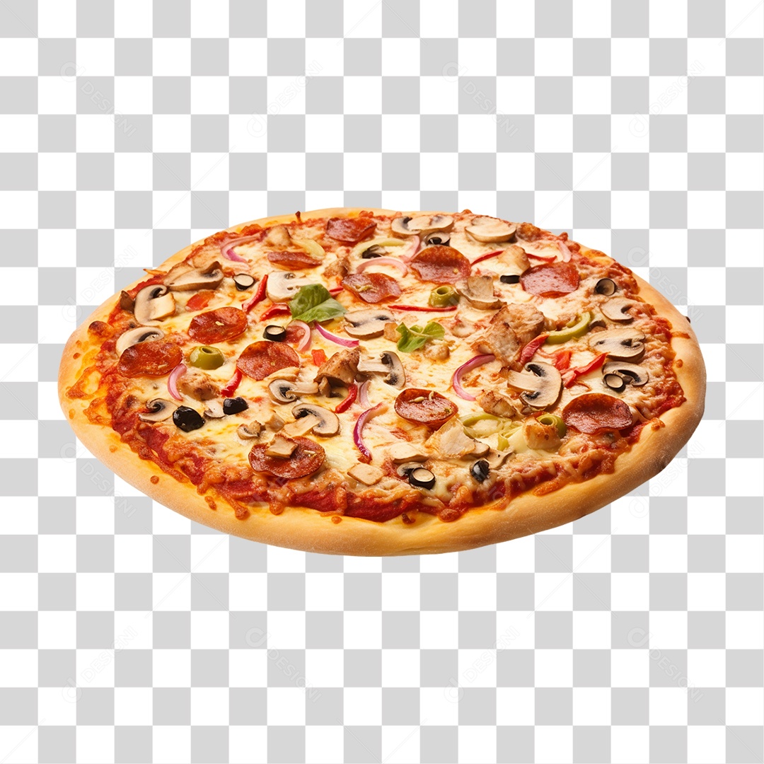 Pizza Vários Sabores PNG Transparente