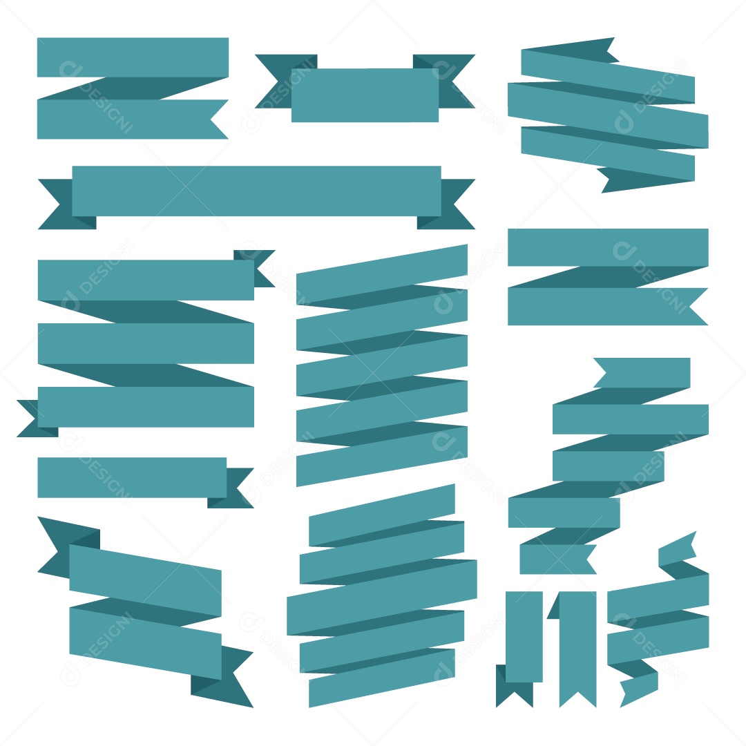 Conjunto de Fita de Etiqueta Ilustração Vetor EPS