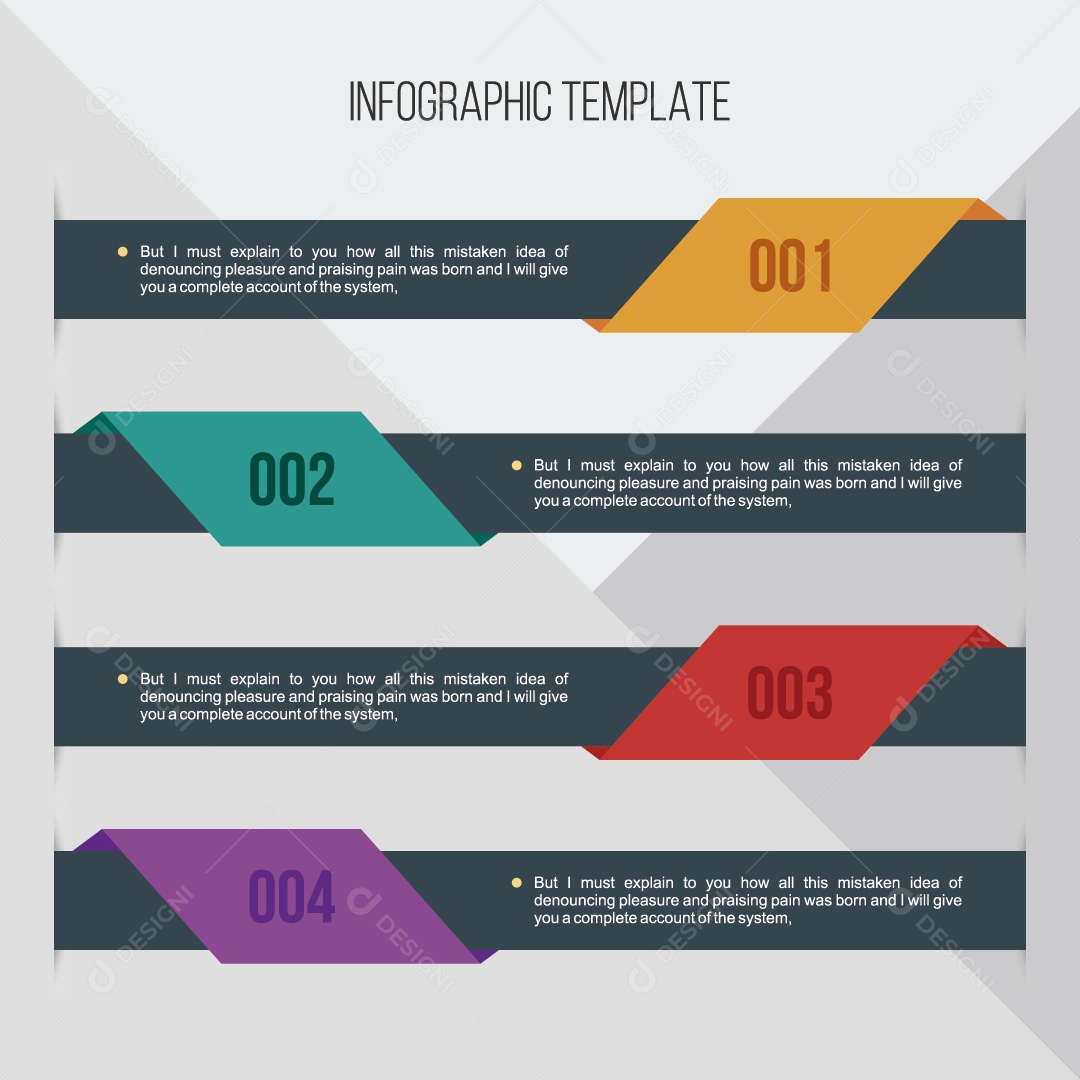 Modelo de Infográfico Ilustração Vetor EPS