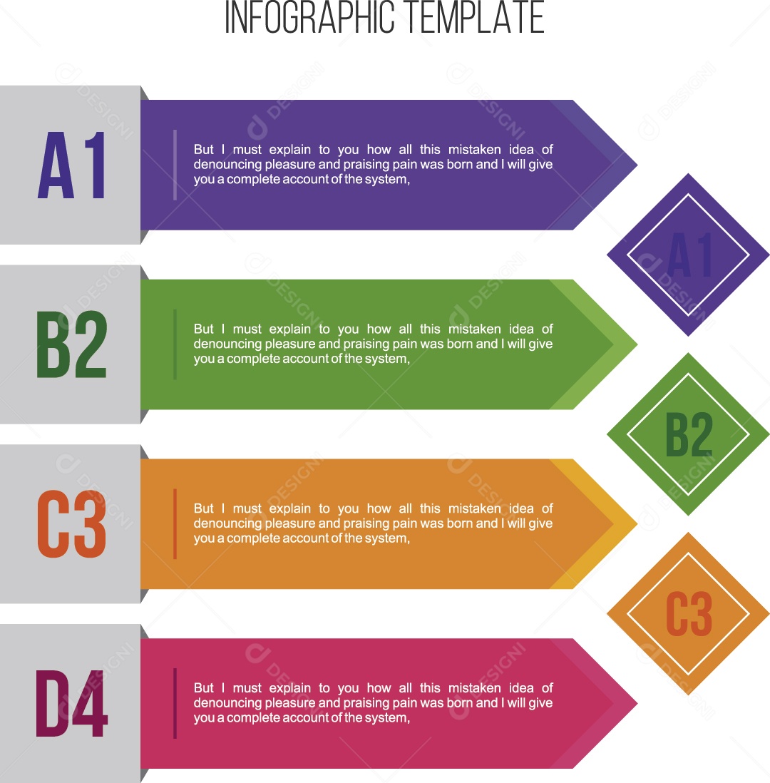 Modelo de Infográfico Ilustração Vetor EPS