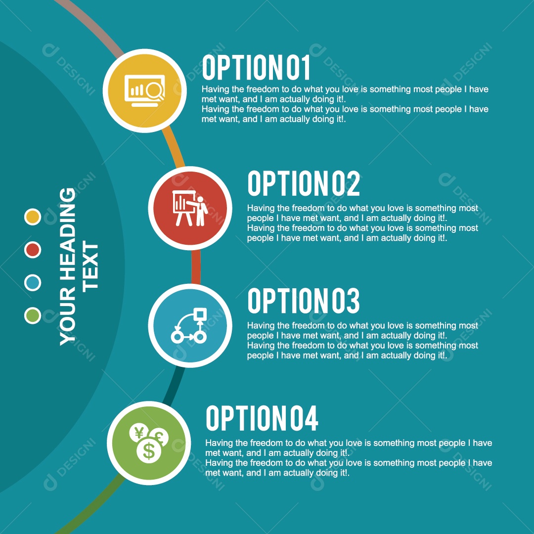Modelo de Infográfico Ilustração Vetor EPS