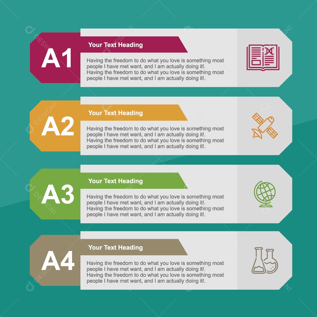 Modelo de Infográfico Ilustração Vetor EPS
